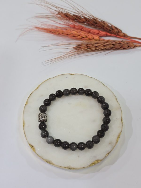 Obsidian Silver Bracelet