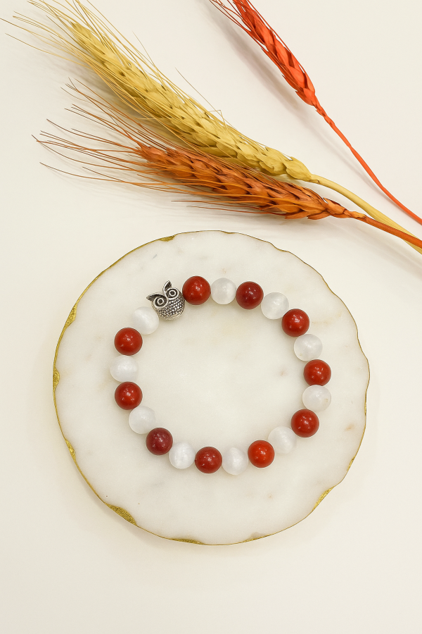 Number 9 - Red jasper & Selenite